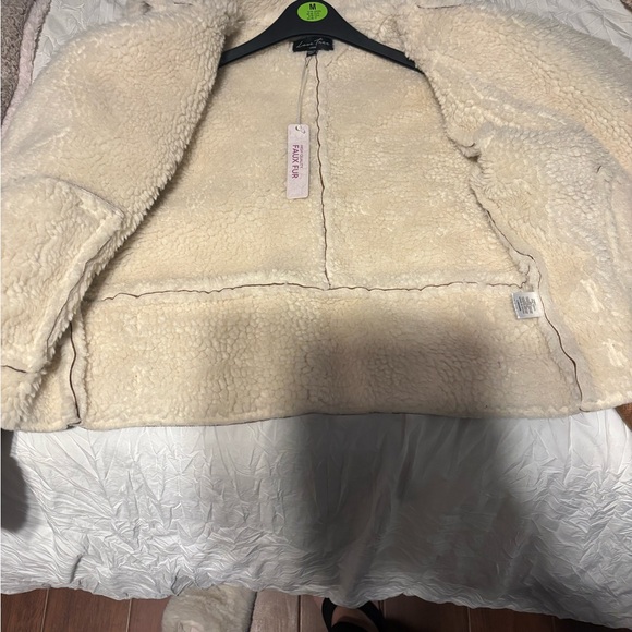 Tan Shearling Jacket - Picture 2 of 5